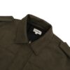 Women's Olive Green Suede-Like Cropped Jacket