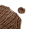 Casual Bohemian Style Dress Set with Matching Hair Accessory