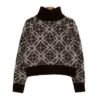 Soft Fuzzy Knitwear for Fall & Winter with Ribbed Trim