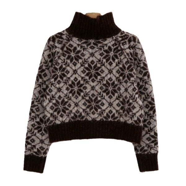 Soft Fuzzy Knitwear for Fall & Winter with Ribbed Trim