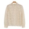 Elegant High-Neck Lace Shirt for Work & Casual Wear
