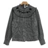 Cottagecore Style Checkered Top with Lace Ruffle Trim